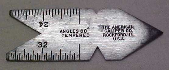 American Caliper Co. Center Gage