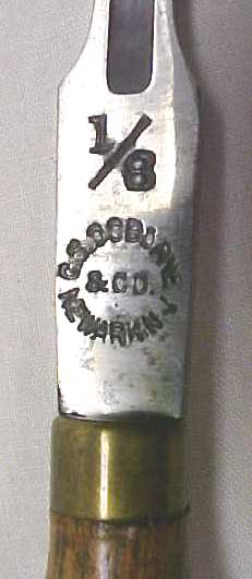 C. S. Osborne Leather Working Chisel Tool 1/4