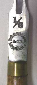 C. S. Osborne Leather Working Chisel Tool 1/4