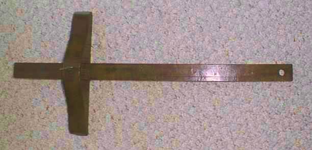 Antique Marking Gauge Large Fruitwood