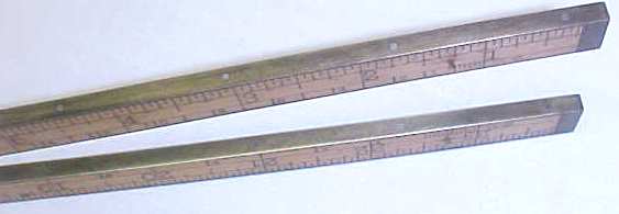 Stanley No. 60 Double Arch Joint Folding Rule Brass Bound