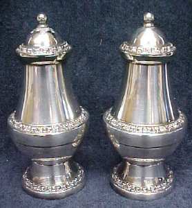 Ornate Silver Plated Salt & Pepper England