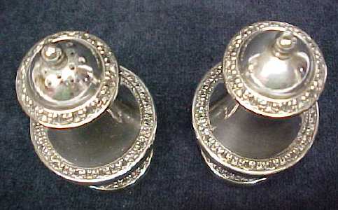 Ornate Silver Plated Salt & Pepper England