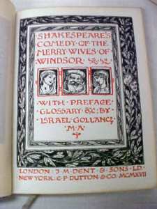 Shakespeare Merry Wives of Windsor 1917