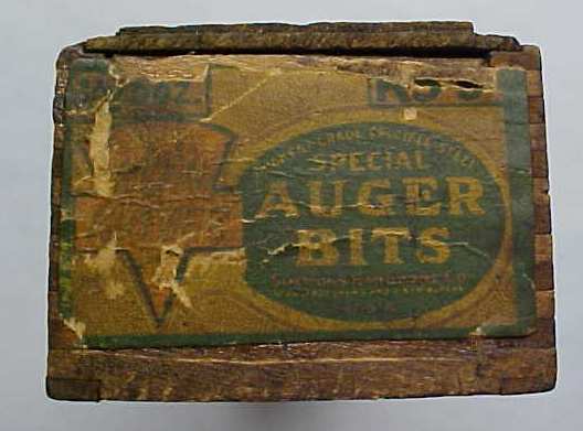 Keen Kutter Auger Bit Wood Box w/Label