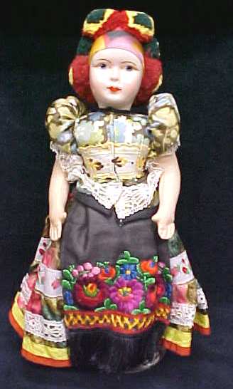 Ethnic Doll Vintage Colorful Costume