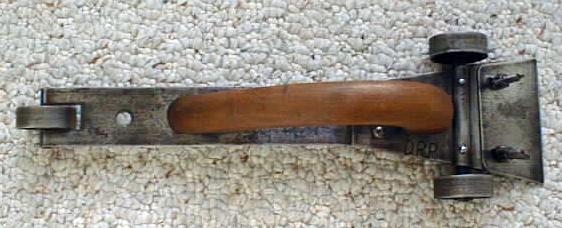 Antique Hand Scraper on Cast Iron Wheels Rare!