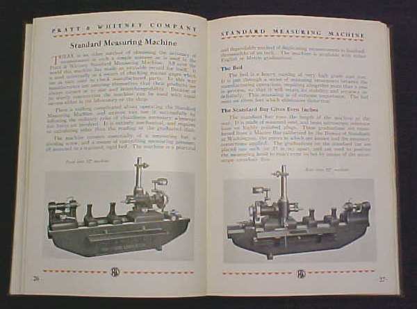 Pratt & Whitney 1929 Gages Catalog
