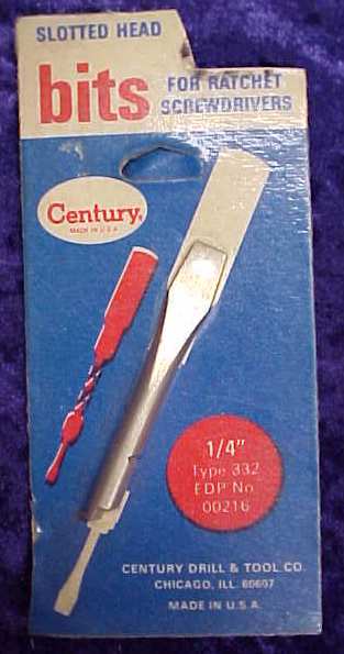 Yankee Style 133H /233H / 135A Slot Screwdriver Bit