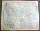 Antique Map Puerto Rico British Columbia 1901