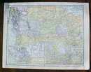 Antique Map Puerto Rico British Columbia 1906