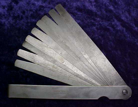 Union Thickness Gage Gauge Feeler