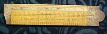 Stanley No. 36 1/2R Boxwood Caliper Rule