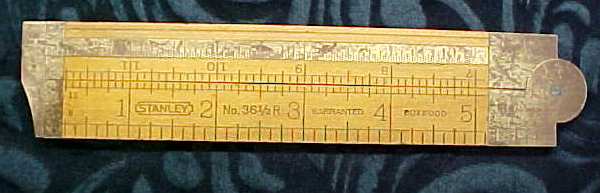 Stanley No. 36 1/2R Boxwood Caliper Rule