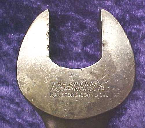 Billings & Spencer Open Ended Wrench