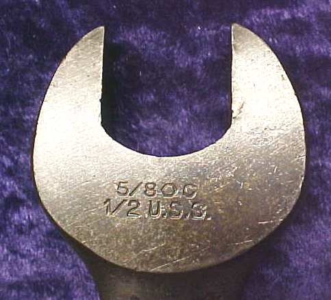 Billings & Spencer Open Ended Wrench