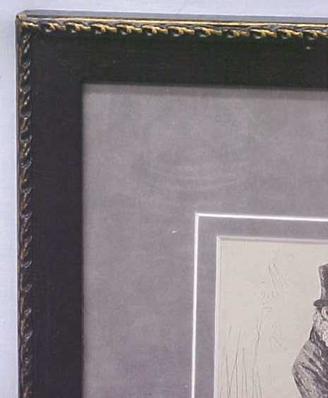 Dickens Tiny Tim & Bob Cratchit 1911 Framed