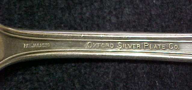Silver Plated Meat Fork Oxford Garland 1910