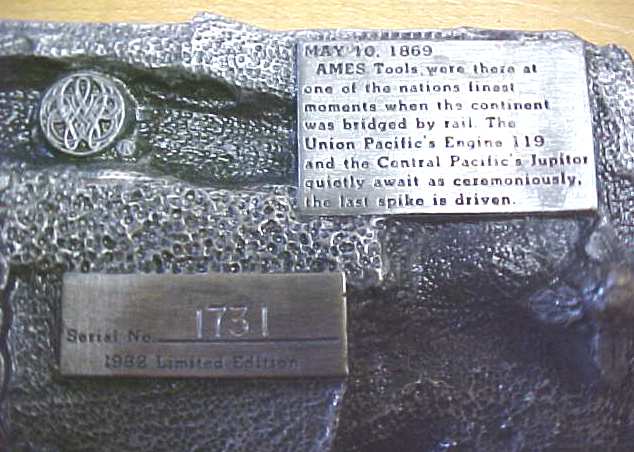 Siskiyou Ames Tools Belt Buckle Utah