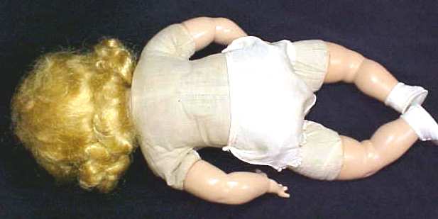 Mama Doll Big Eyes Blonde Saran Wig