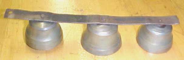 Sleigh Bells Bell Set Brass Barn Door