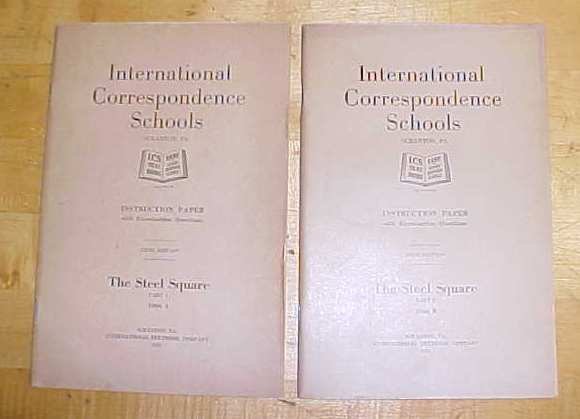 Steel Square Instruction Booklet Set ICS 1920