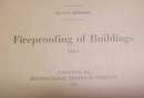 Fireproofing of Buildings Booklet ICS 1920