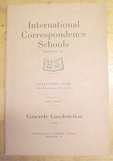 Concrete Construction Booklet ICS 1920