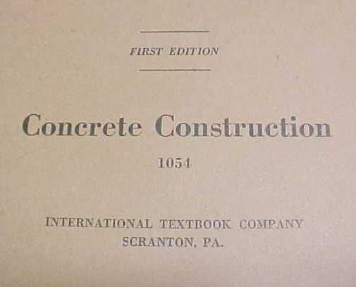Concrete Construction Booklet ICS 1920