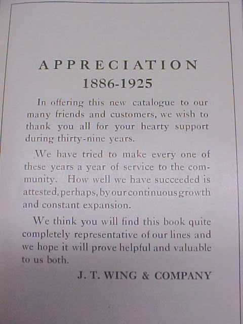 J.T. Wing Tool and Machine Catalog 1925
