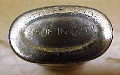 Miniature Nickel Plated Oil Can Pat. 1905