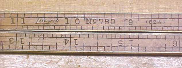 Lufkin No. 780 Brass Bound Rule