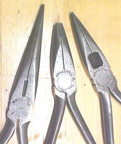 Kreauter Long Nose Pliers Group of 3