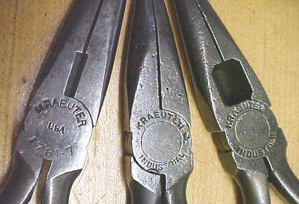 Kreauter Long Nose Pliers Group of 3