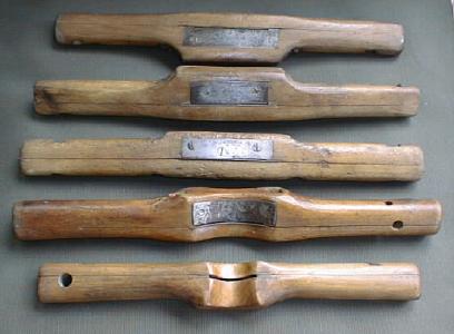 Cabinetmaker's Scrapers / Shaves Set of 5 Antique