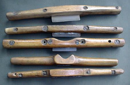 Cabinetmaker's Scrapers / Shaves Set of 5 Antique