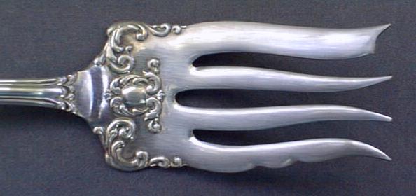 Rogers Silver Plate Meat Fork 1901 Ornate