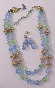 Austrian Crystal Choker Necklace & Earrings