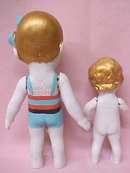Bisque Dolls 1940's Flapper & Bathing Suit 2
