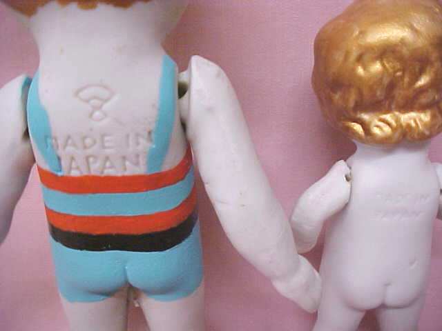 Bisque Dolls 1940's Flapper & Bathing Suit 2