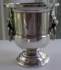 Urn Toothpick Holder Sheffield Silverplate Lions
