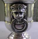 Urn Toothpick Holder Sheffield Silverplate Lions