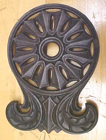 Cast Iron Trivet Ornate Design Hopewell Rare