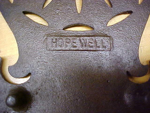 Cast Iron Trivet Ornate Design Hopewell Rare