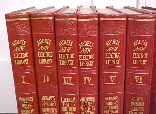 Audels Electric Library 1942 Red Leather 11 Volumes