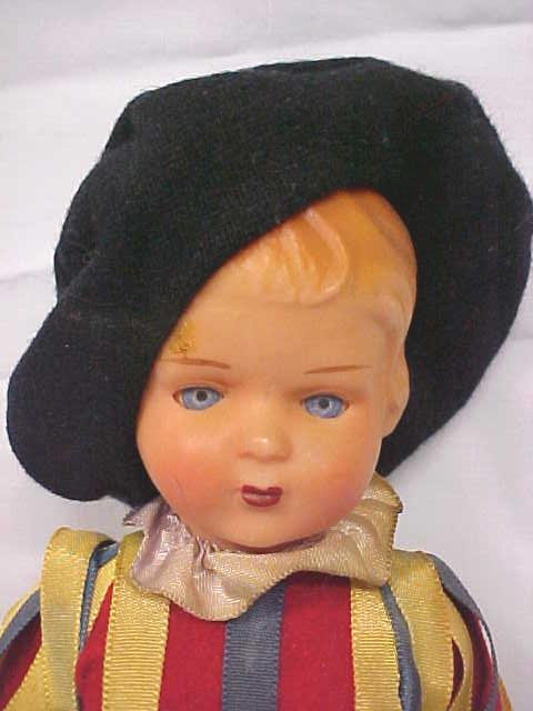 Celluloid Doll Palace Guard Colorful Uniform
