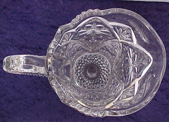 Pressed Glass Pitcher Elegant Design