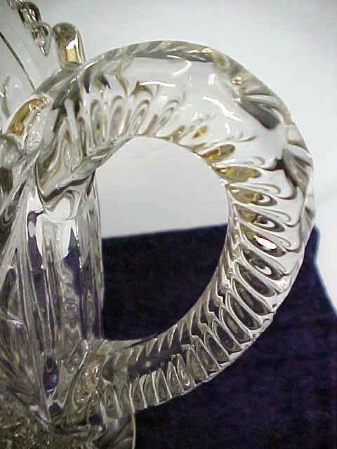 Pressed Glass Pitcher Elegant Design