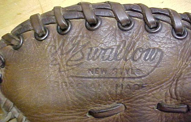 Vintage Baseball Glove Swallow Professional