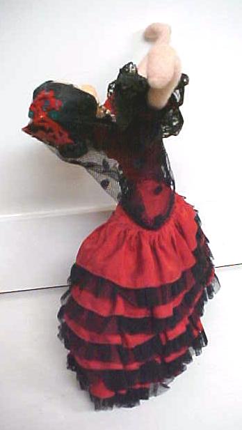 Klumpe Roldan Doll Spanish Dancer Lady in Red